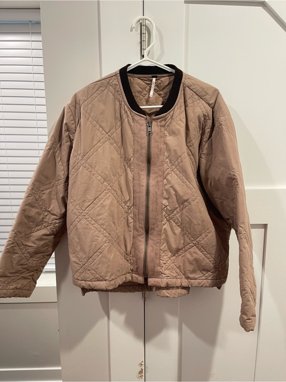 Free People Quilted Bomber Jacket